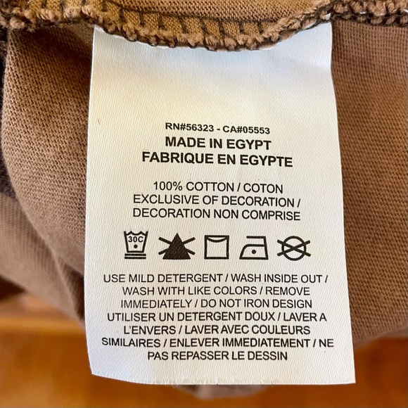 Nike Men’s Short Sleeve Color Clash Brown Tan T-Shirt Size Small - Picture 11 of 15